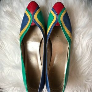 Colorful Vintage Short Heels